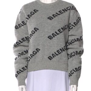 BALENCIAGA All over logo sweater